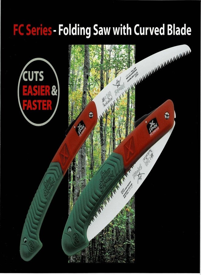 ساموراي منشار تقليم يدوي قابل للطي شديد التحمل من ساموراي FC 210 LH مزود بآلية قفل أمان تلقائي | مقبض مريح | مصمم للاستخدام بيد واحدة | مثالي لتقليم الأشجار وفروعها وغيرها (أخضر) | منشار تقليم يدوي صغير محمول للاستخدام المنزلي، صنع في اليابان - Image 5